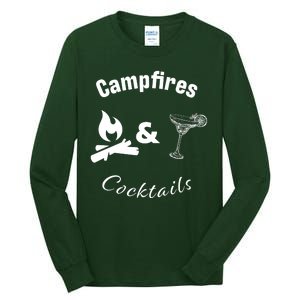 Campfires And Cocktails Tall Long Sleeve T-Shirt