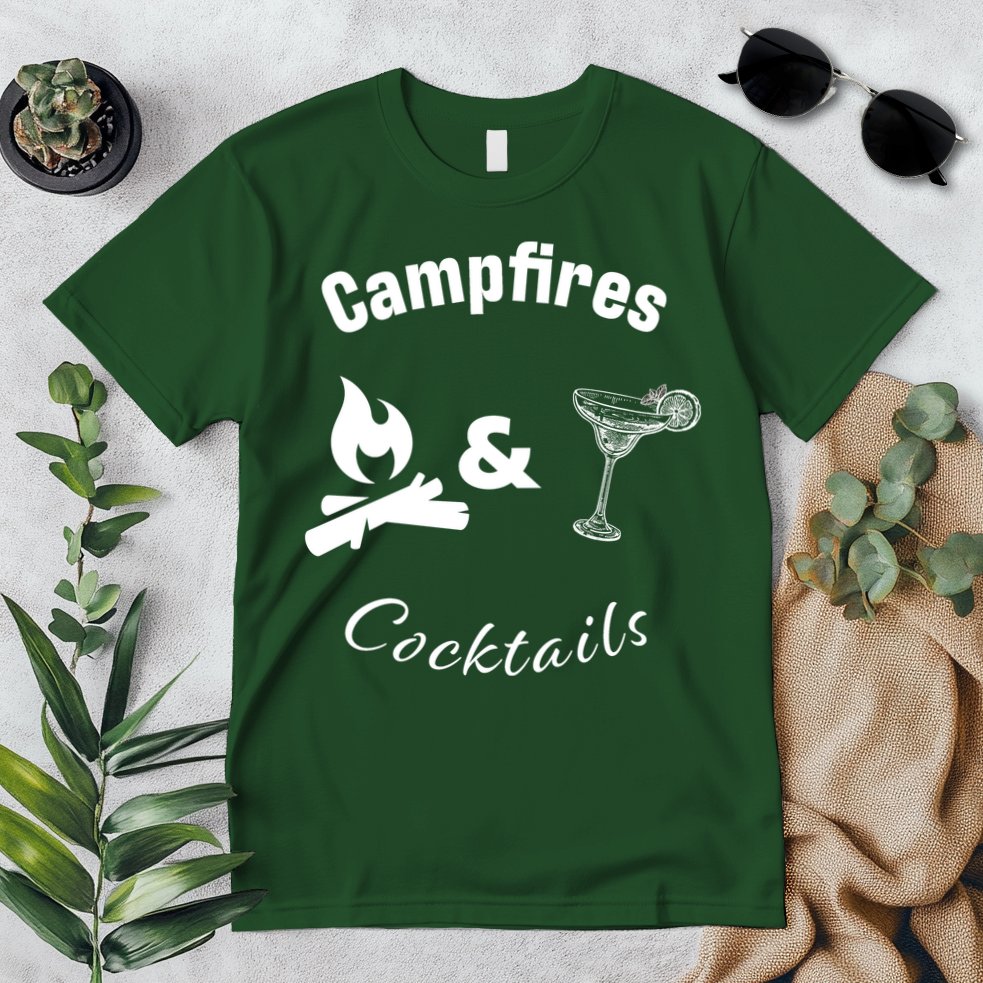 Campfires And Cocktails Premium T-Shirt