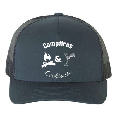 Campfires And Cocktails Yupoong Adult 5-Panel Trucker Hat