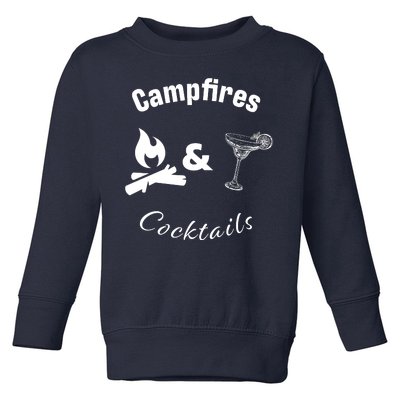 Campfires And Cocktails Toddler Sweatshirt