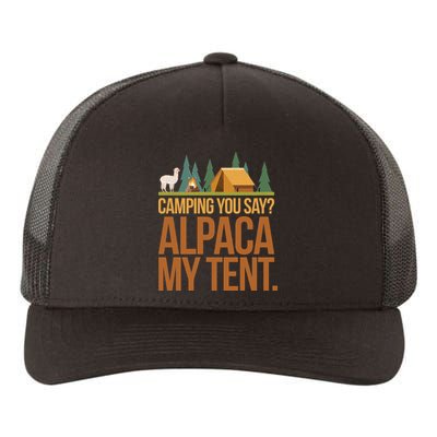 Camping Alpaca My Tent Yupoong Adult 5-Panel Trucker Hat