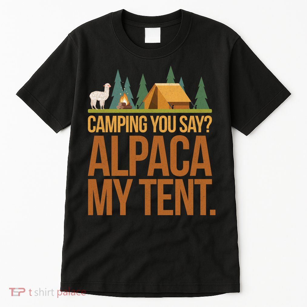Camping Alpaca My Tent Tall T-Shirt