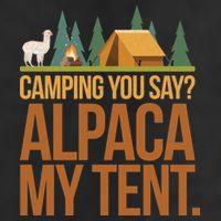 Camping Alpaca My Tent Adult Drive Performance Visor