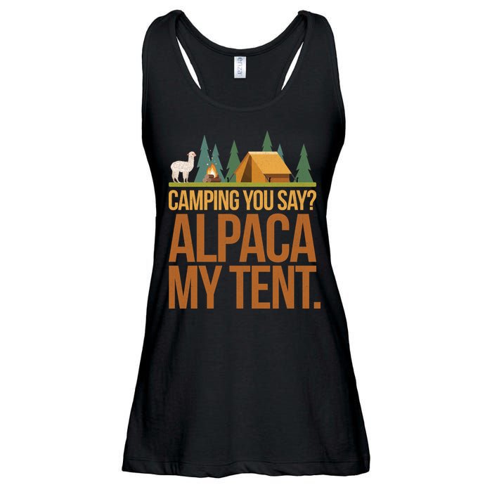 Camping Alpaca My Tent Ladies Essential Flowy Tank