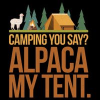 Camping Alpaca My Tent Ladies Essential Flowy Tank