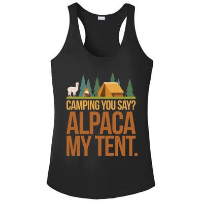Camping Alpaca My Tent Ladies PosiCharge Competitor Racerback Tank