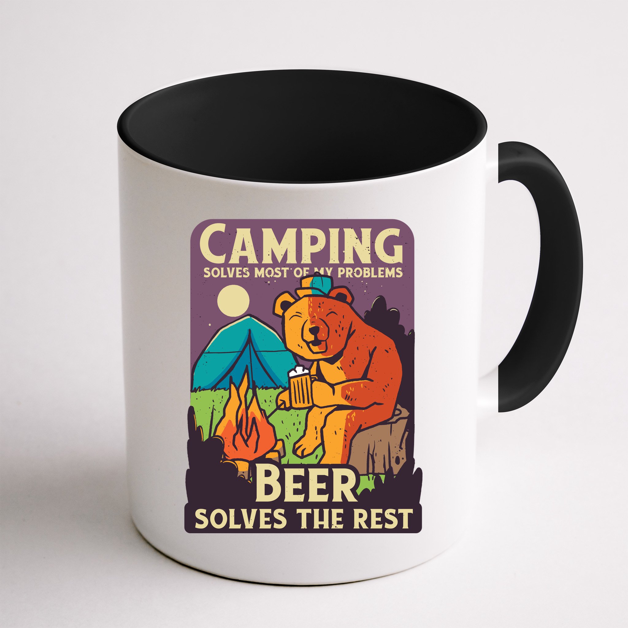 Camping And Beer Funny Mug