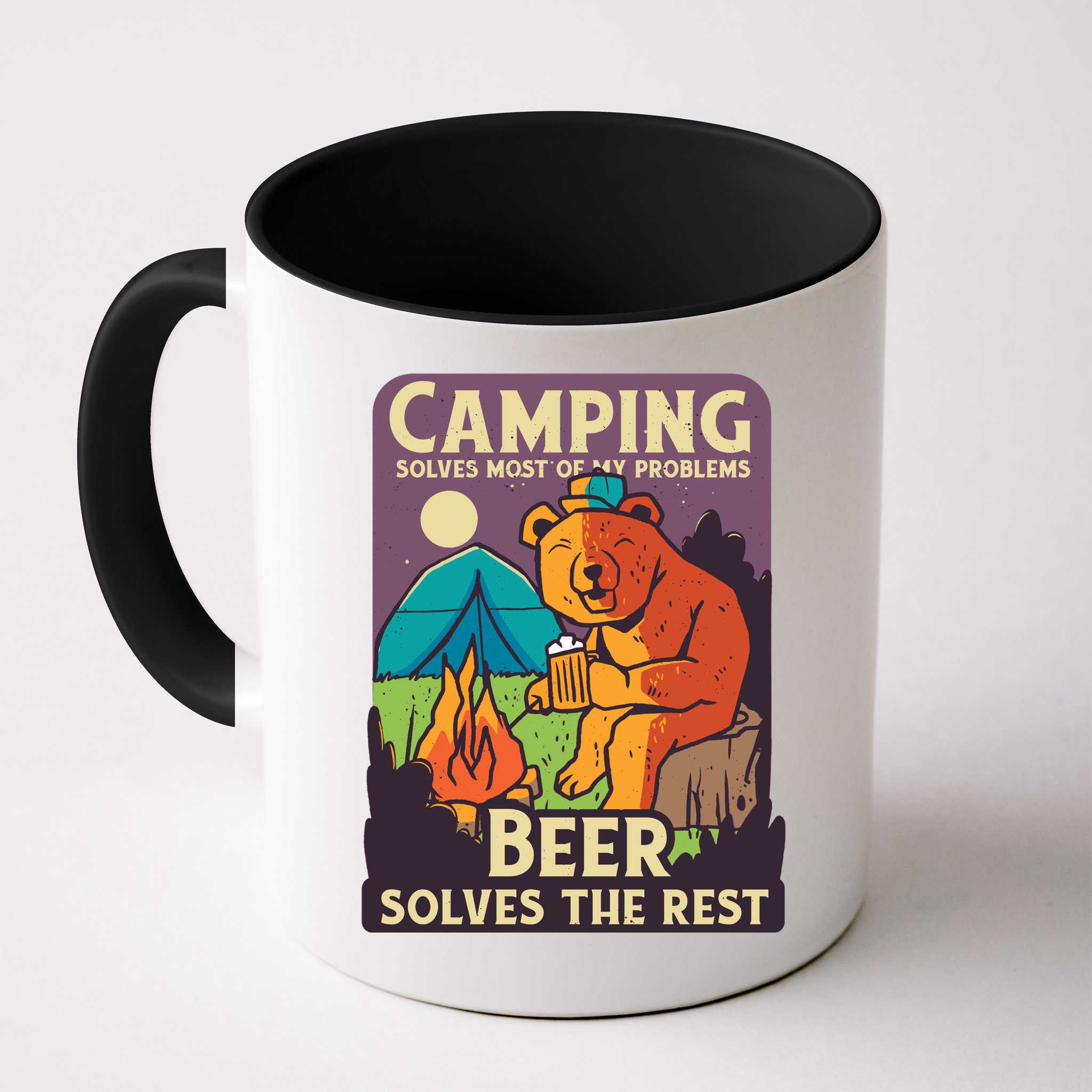Camping And Beer Funny Mug