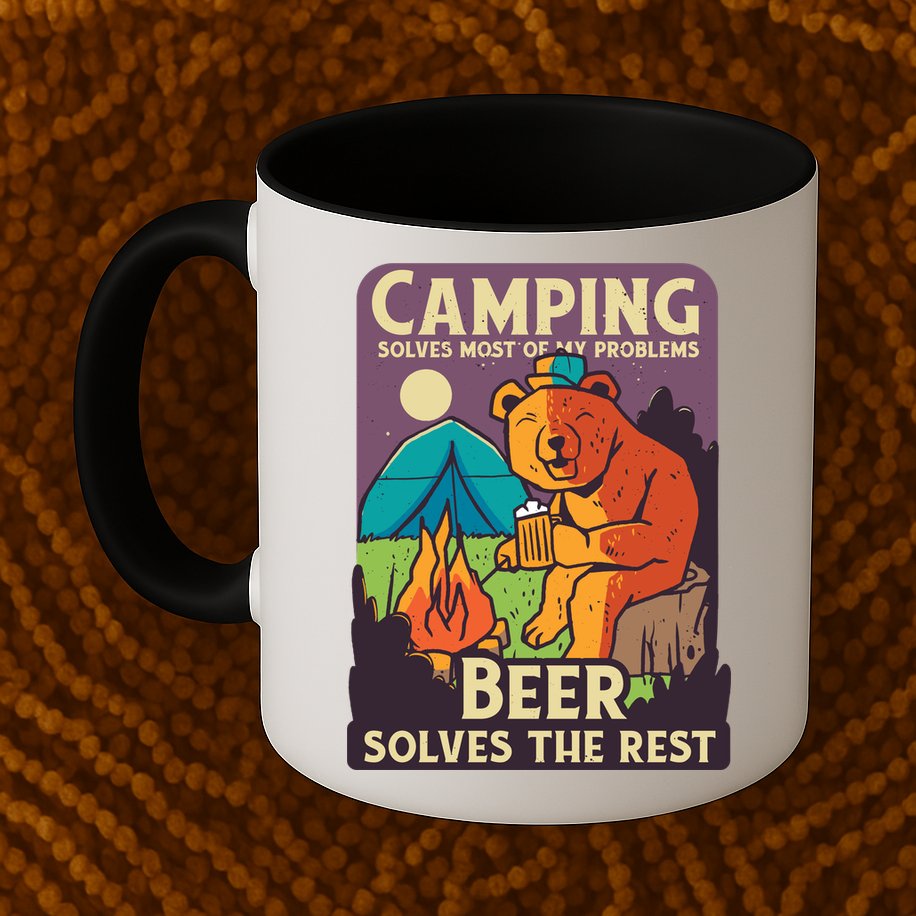 Camping And Beer Funny Mug