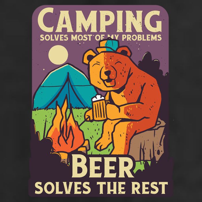 Camping And Beer Funny 15oz Campfire Ceramic Mug
