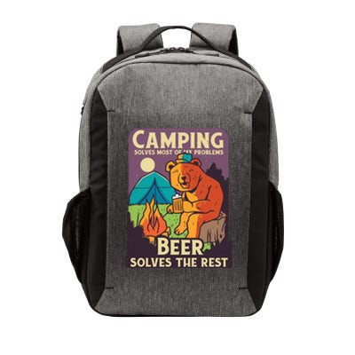 Camping And Beer Funny Vector Backpack