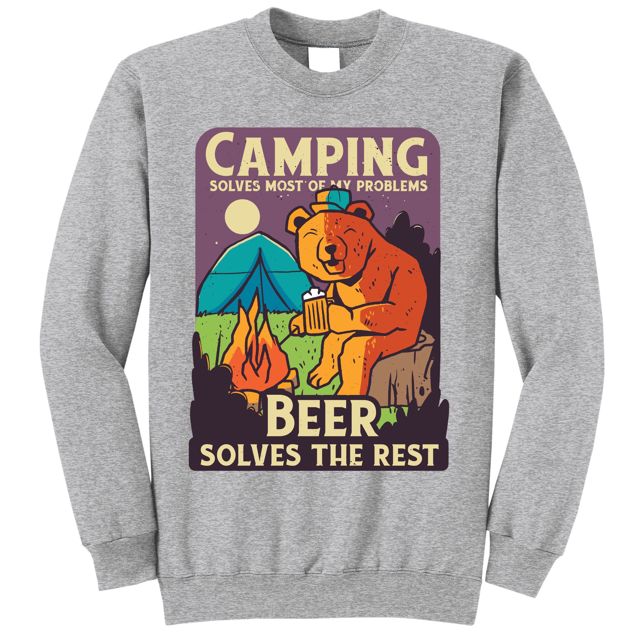 Camping And Beer Funny Sweatshirt