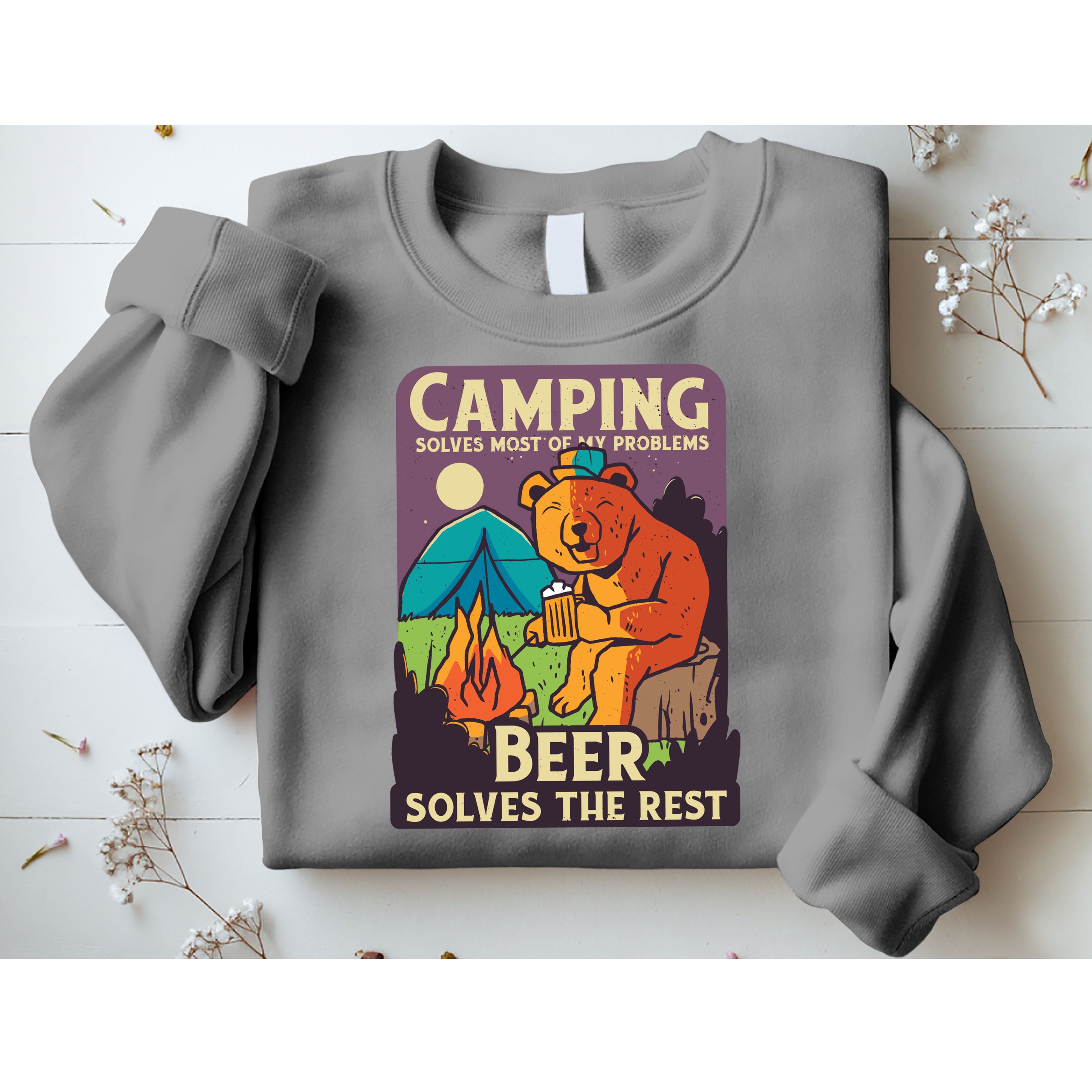 Camping And Beer Funny Sweatshirt