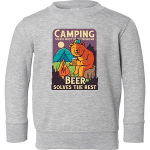 Camping And Beer Funny Toddler Sweatshirt