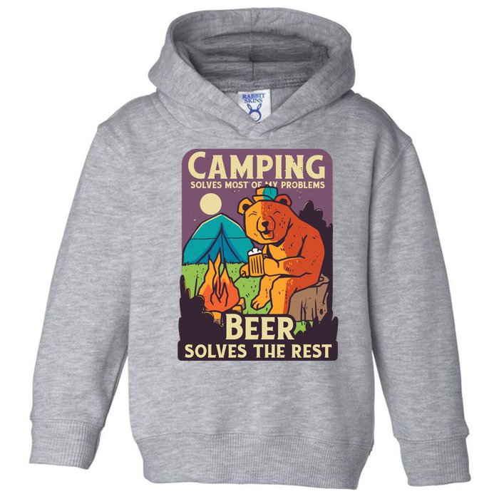 Camping And Beer Funny Toddler Hoodie