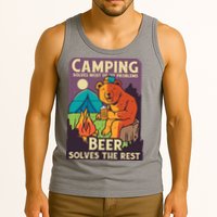 Camping And Beer Funny Tank Top