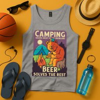 Camping And Beer Funny Tank Top