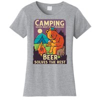 Camping And Beer Funny Women's T-Shirt