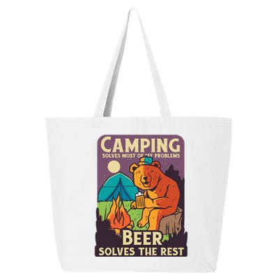 Camping And Beer Funny 25L Jumbo Tote