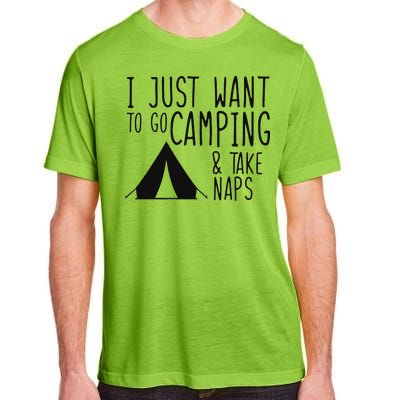 Camping And Napping Adult ChromaSoft Performance T-Shirt