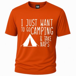 Camping And Napping Cooling Performance Crew T-Shirt