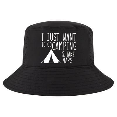 Camping And Napping Cool Comfort Performance Bucket Hat