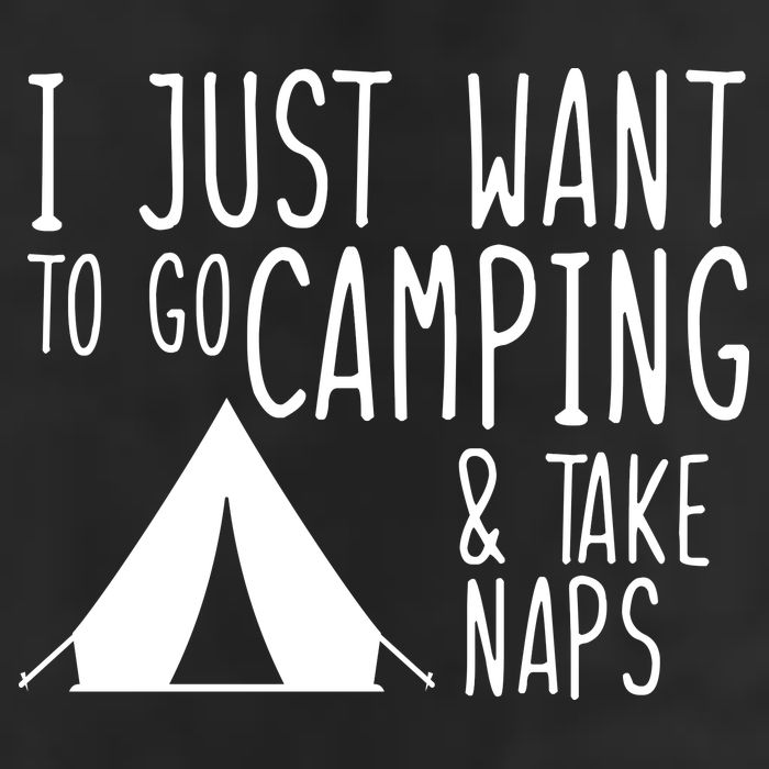 Camping And Napping 7 Panel Mesh Trucker Snapback Hat