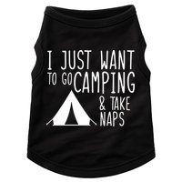Camping And Napping Doggie Tank