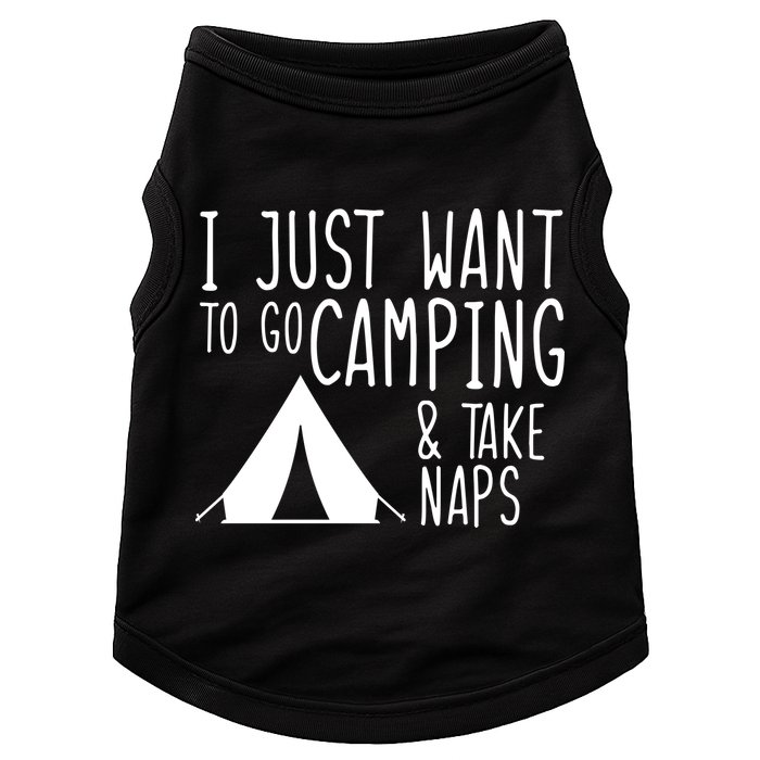 Camping And Napping Doggie Tank