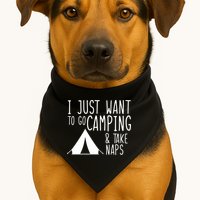 Camping And Napping USA-Made Doggie Bandana