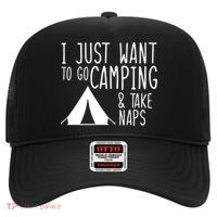 Camping And Napping High Crown Mesh Back Trucker Hat