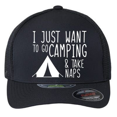 Camping And Napping Flexfit Unipanel Trucker Cap