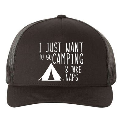 Camping And Napping Yupoong Adult 5-Panel Trucker Hat