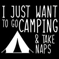 Camping And Napping 7-Panel Snapback Hat