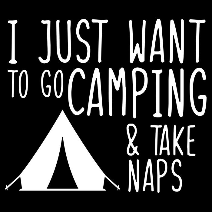 Camping And Napping 7-Panel Snapback Hat
