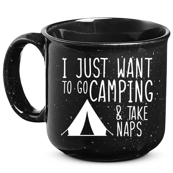 Camping And Napping 15oz Campfire Ceramic Mug