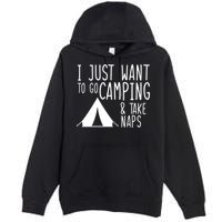 Camping And Napping Premium Pullover Hoodie
