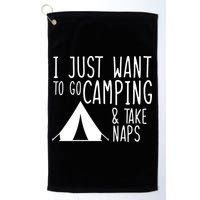 Camping And Napping Golf Towel