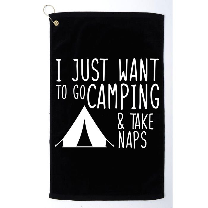 Camping And Napping Golf Towel