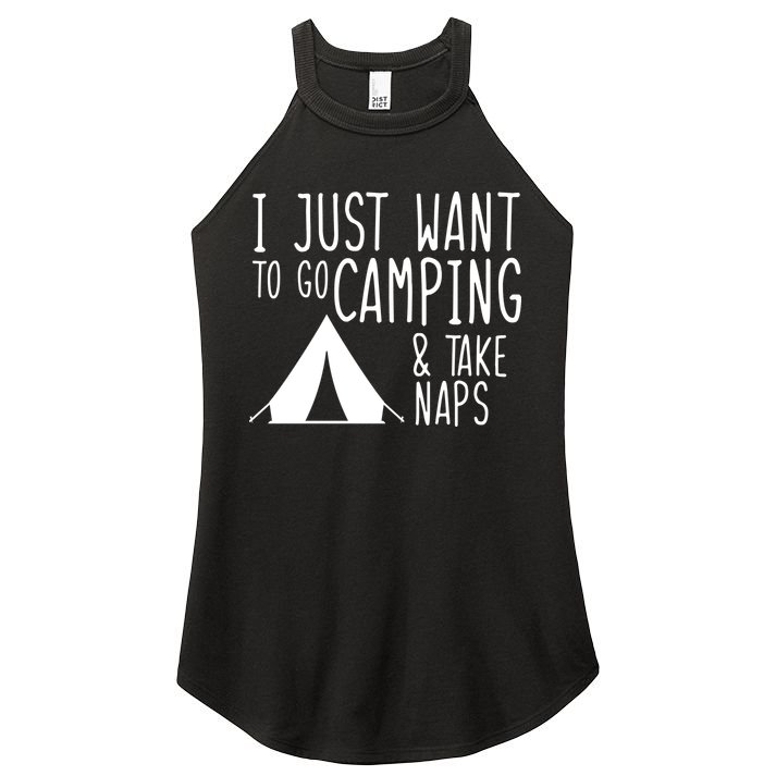 Camping And Napping Women's Perfect Tri Rocker Tank