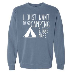 Camping And Napping Garment-Dyed Sweatshirt