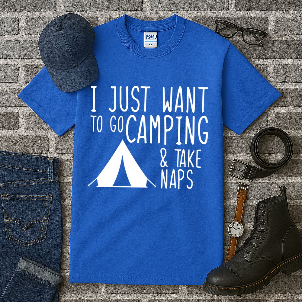 Camping And Napping Tall T-Shirt
