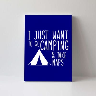 Camping And Napping Canvas