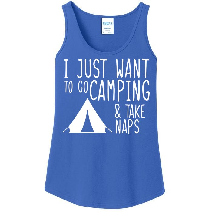 Camping And Napping Ladies Essential Tank