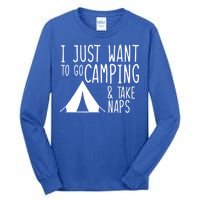 Camping And Napping Tall Long Sleeve T-Shirt