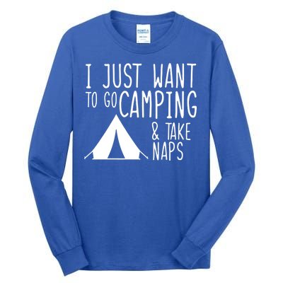 Camping And Napping Tall Long Sleeve T-Shirt