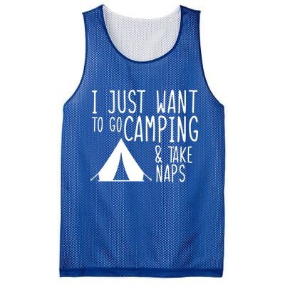 Camping And Napping Mesh Reversible Basketball Jersey Tank