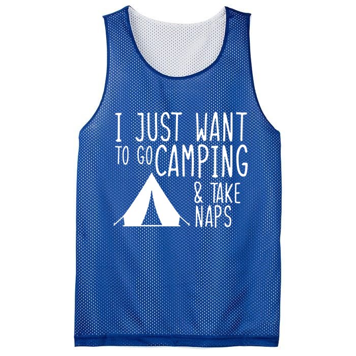 Camping And Napping Mesh Reversible Basketball Jersey Tank