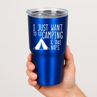 Camping And Napping Tumbler