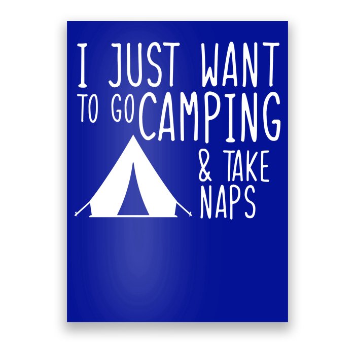 Camping And Napping Poster